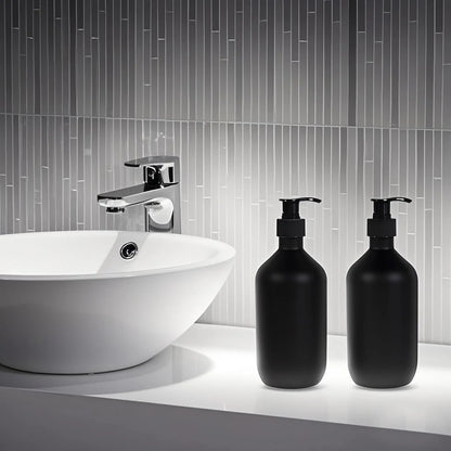 Matte Black Refillable Liquid Soap Dispenser