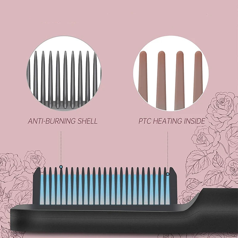 Professional PTC Heated Electric Hot Comb