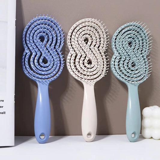 Hollow Out Anti-Static Detangling Massage Brush