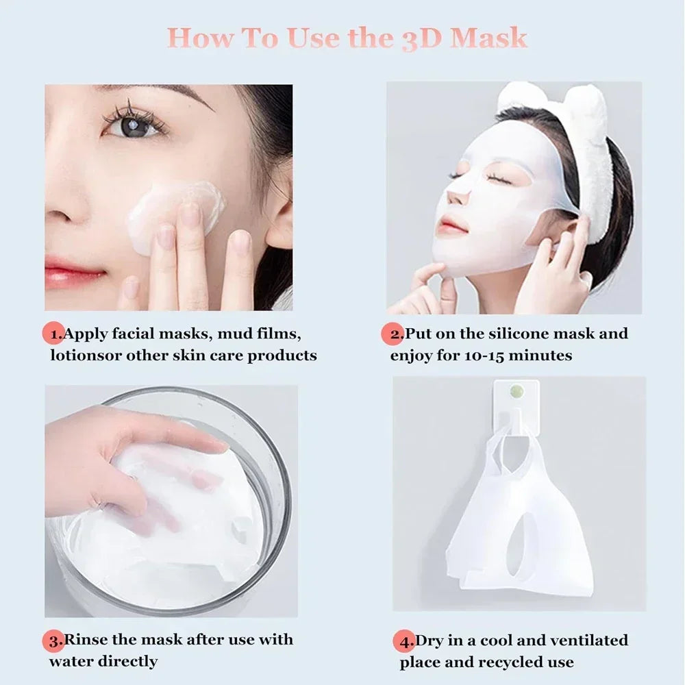 Silicone Vacuum Cupping and Face Mask Holder Massage Set