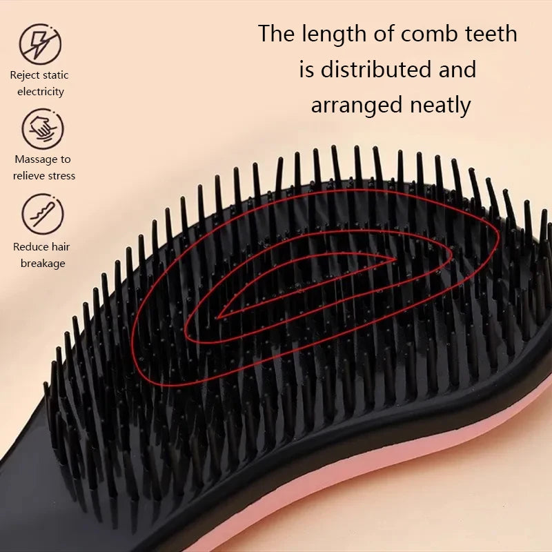 Mango Smooth Paddle Detangling Massage Brush Professional TT Hair Comb