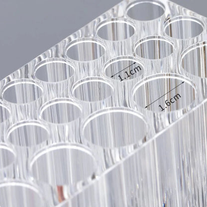 26-Hole Acrylic Nail Brush Organizer Stand