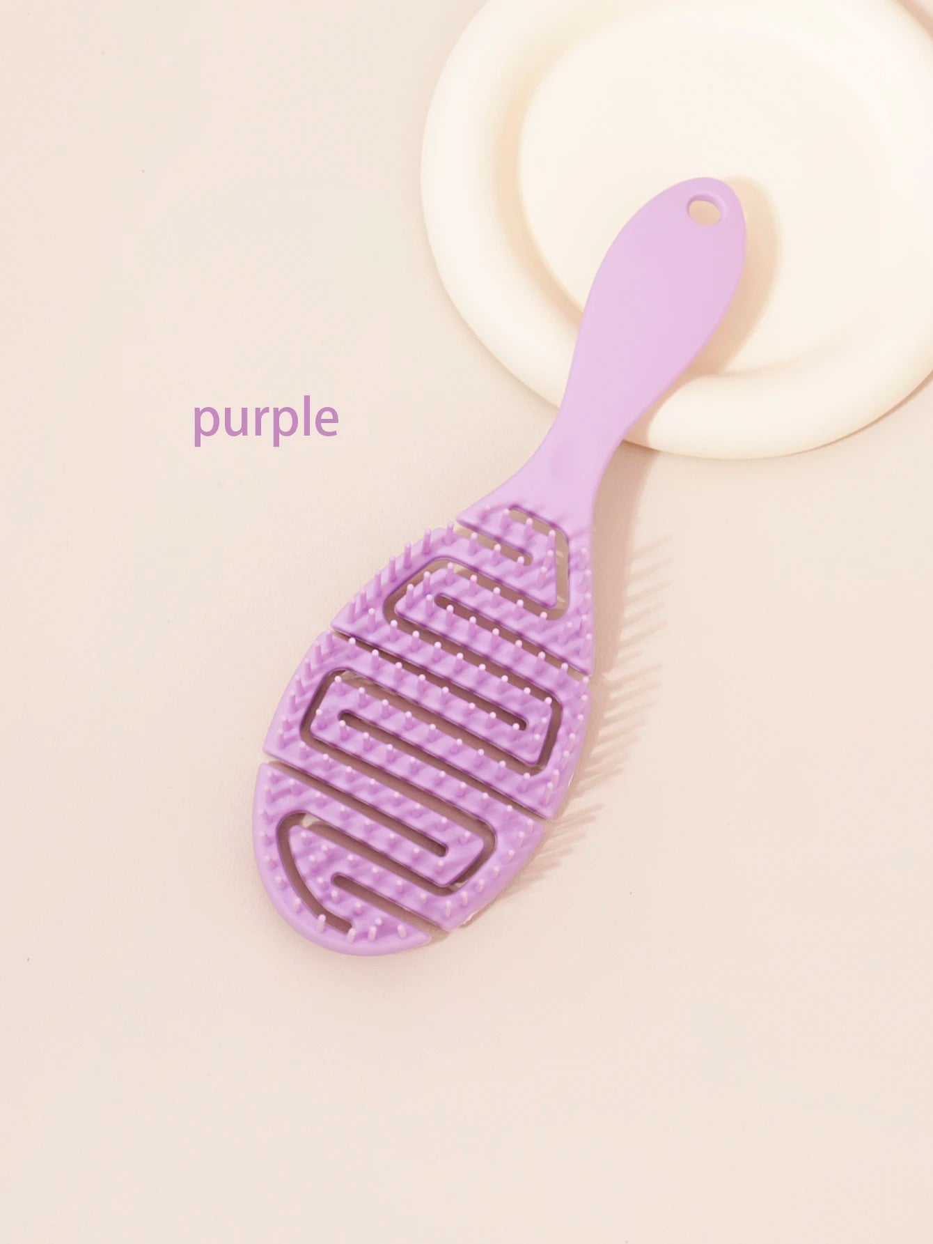Hollow Ribbed Oval Scalp Massage Comb