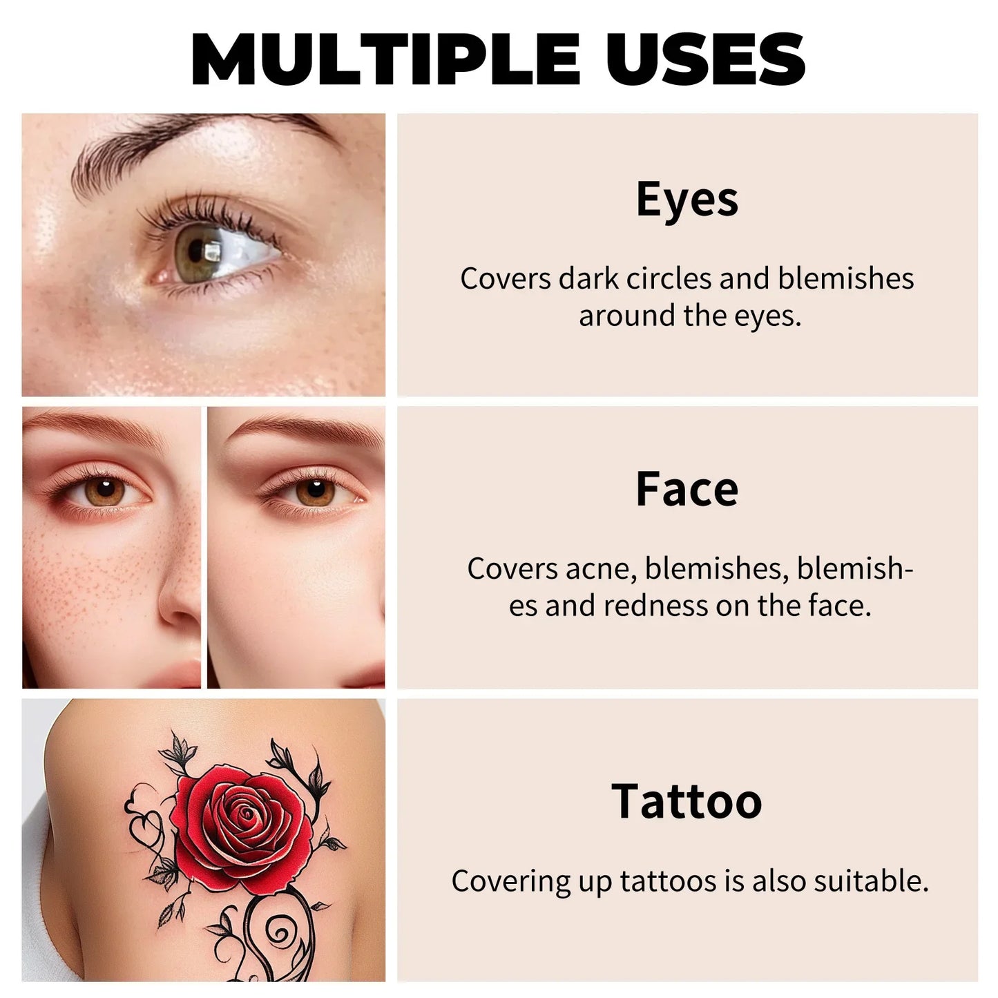 Waterproof Full-Coverage Concealer