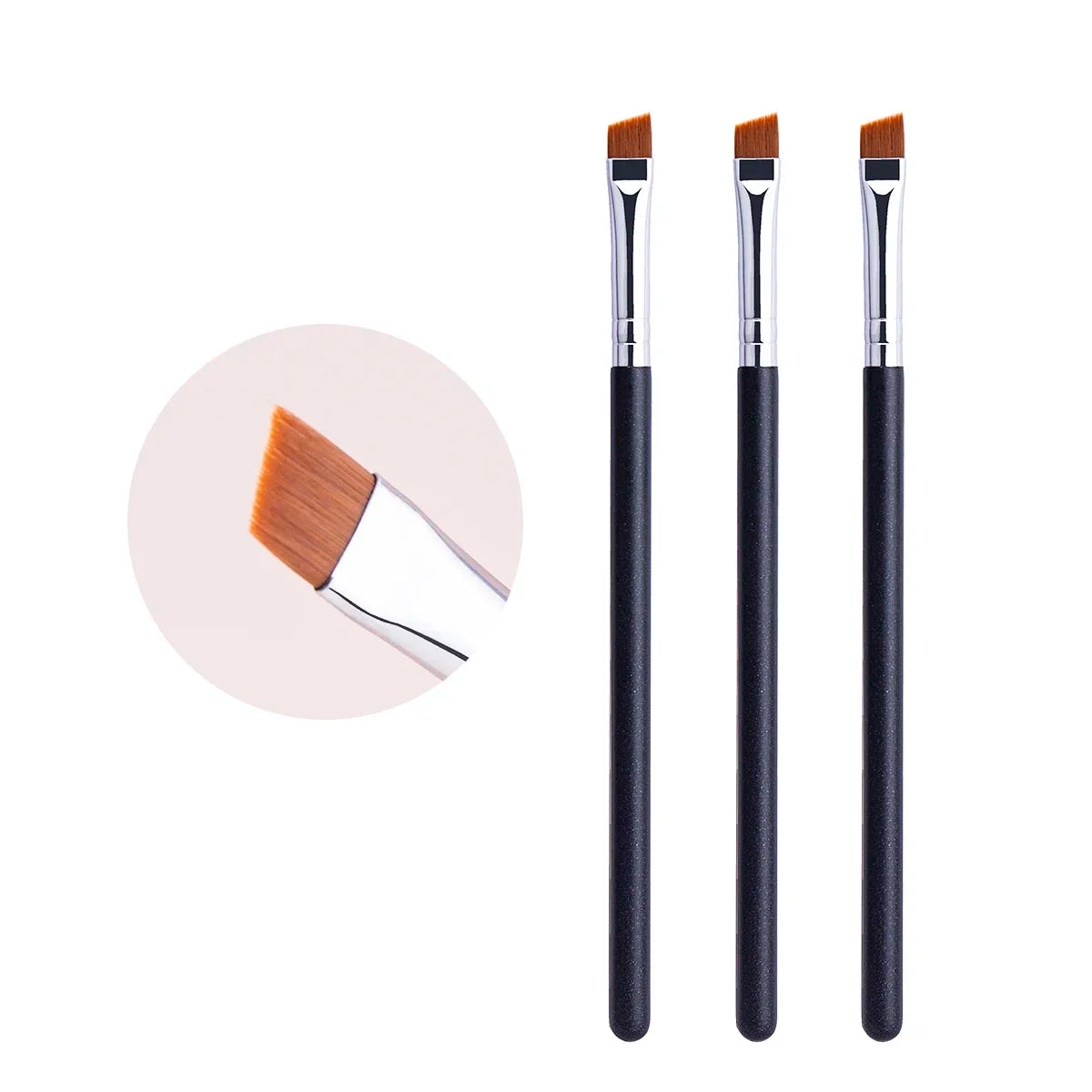 Ultra-Thin Flat Eyebrow and Eyeliner Brush