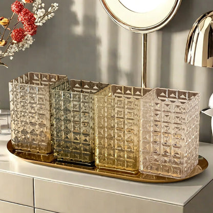 Transparent Makeup Brush Holder Cosmetic Organizer