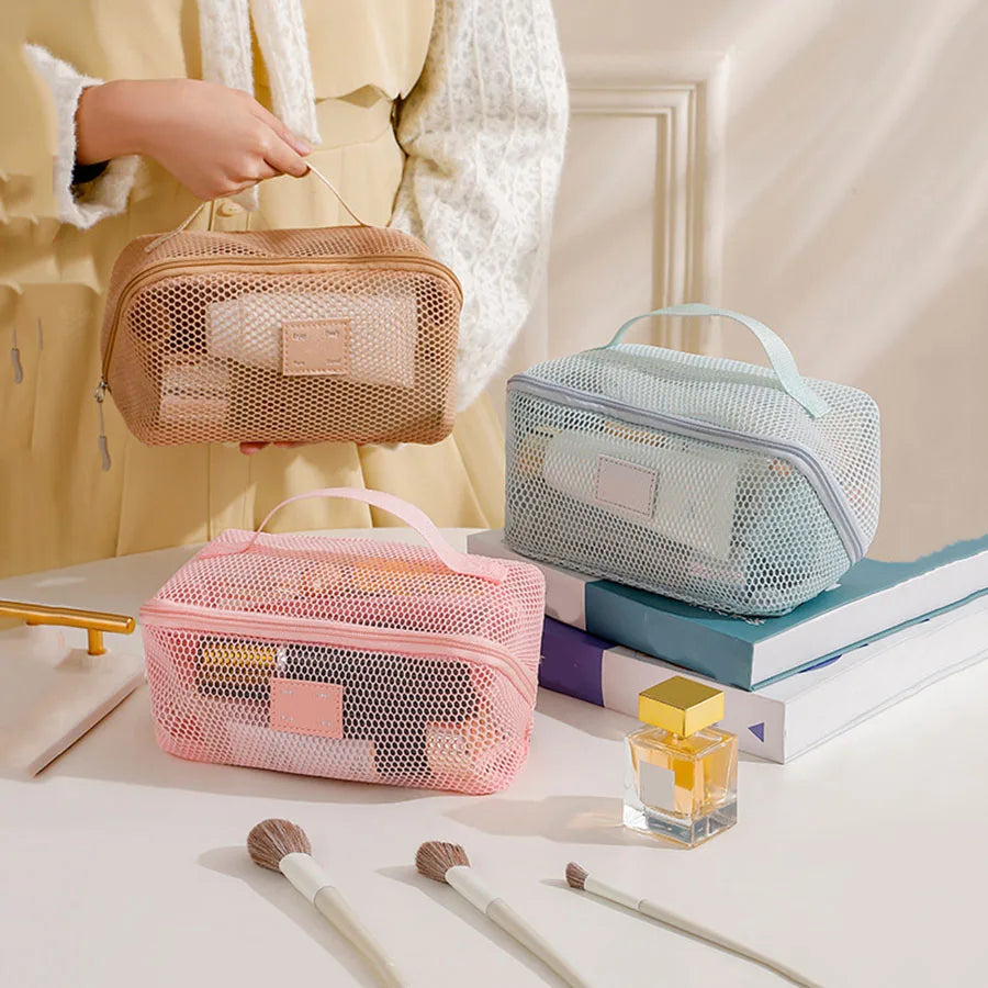 Large Mesh Makeup Bag