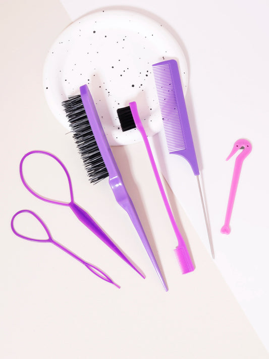 6PCS Professional Hair Styling Comb Set