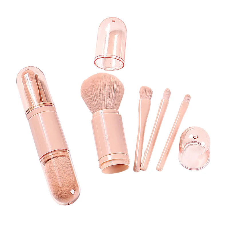 4-in-1 Telescopic Travel Makeup Brush Set