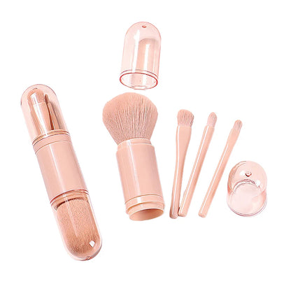 4-in-1 Telescopic Travel Makeup Brush Set