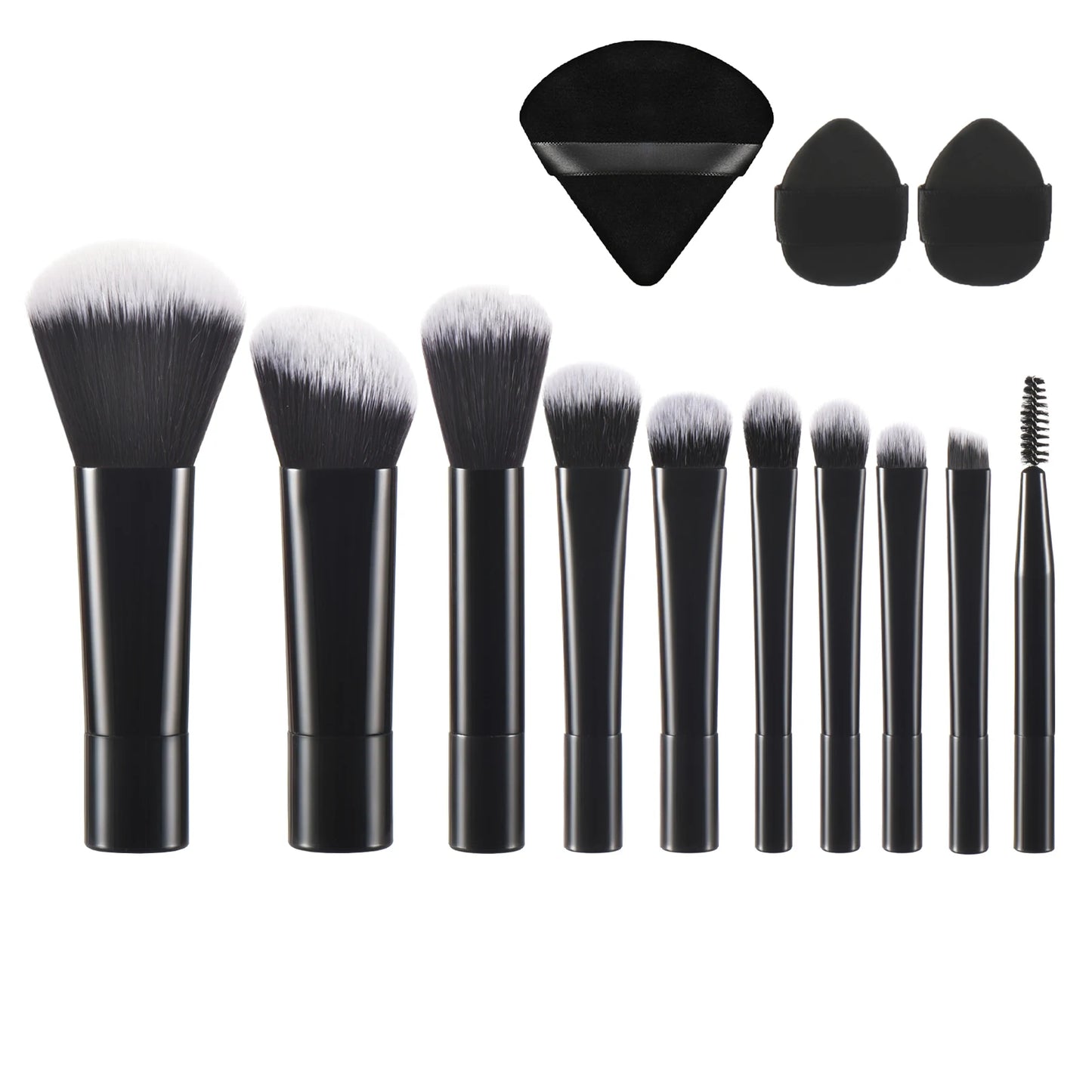 Mini Travel Makeup Brush and Puff Set