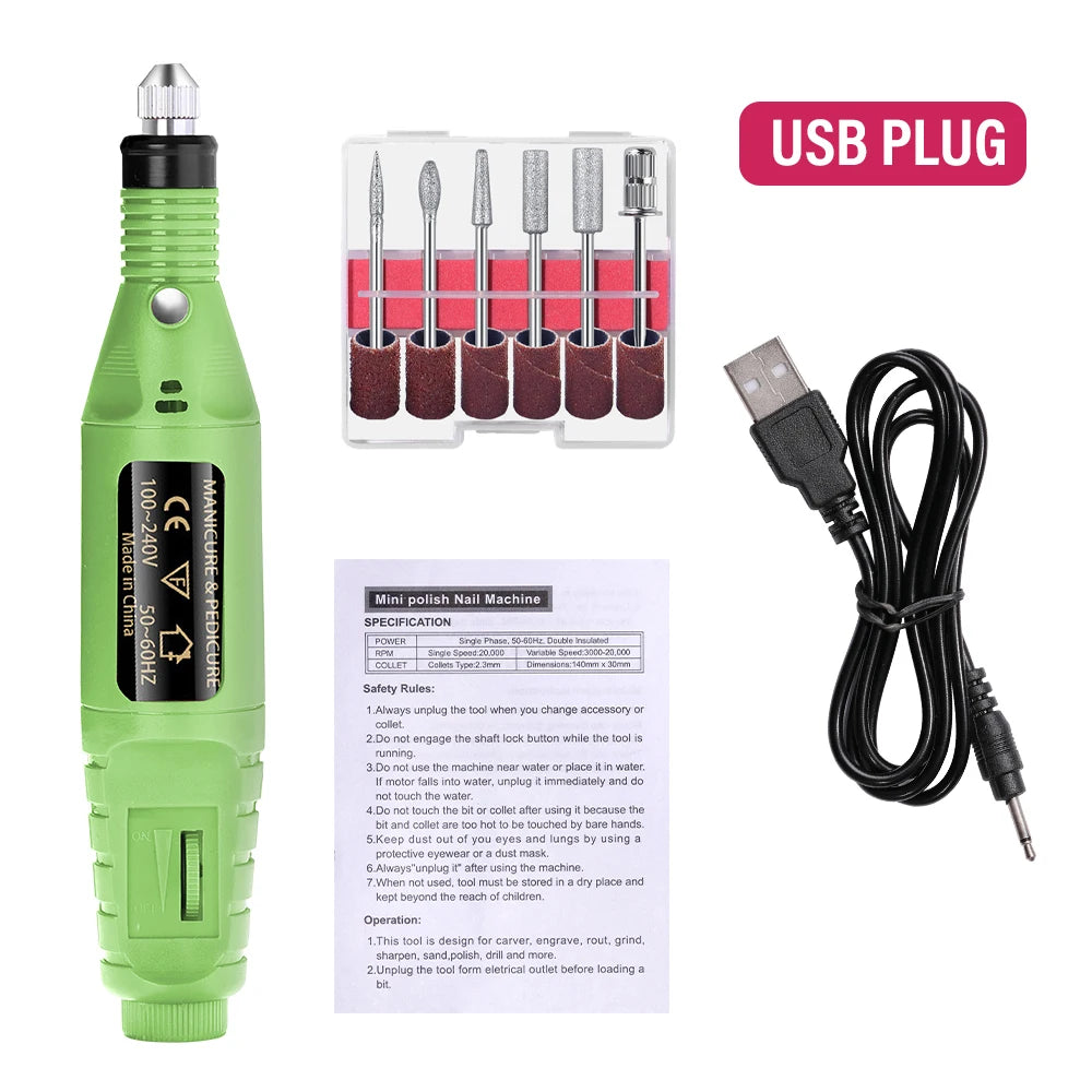 Professional Electric Nail Drill Machine Set