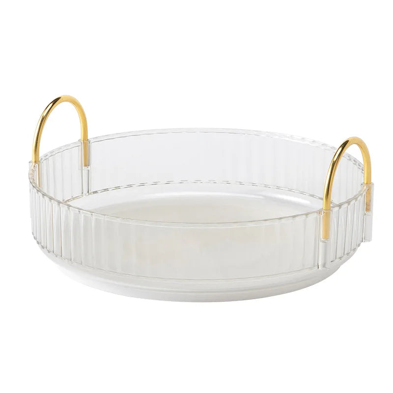 360° Rotating Transparent Makeup Organizer