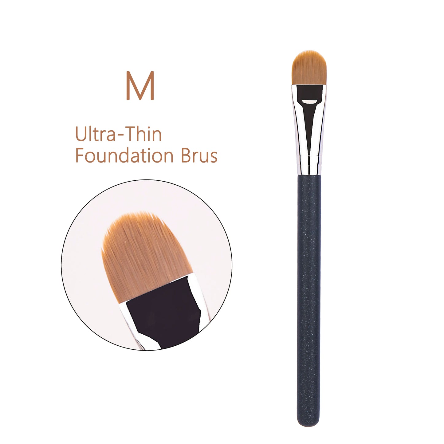Ultra-Thin Flat Eyebrow and Eyeliner Brush
