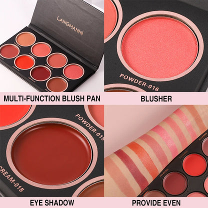 Eight-Color Brightening Blusher Palette