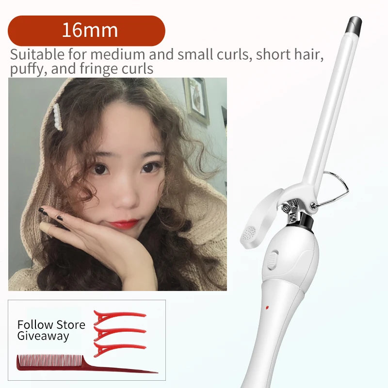 Professional 9mm Ceramic Curling Wand