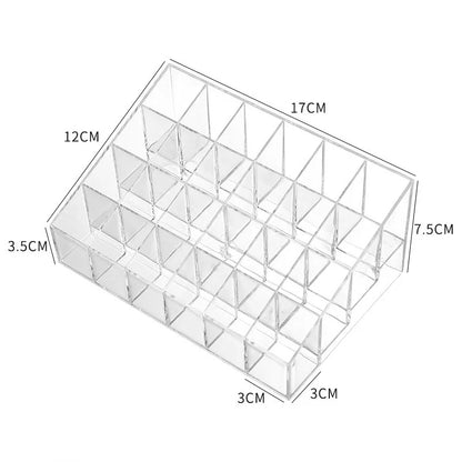 Clear Trapezoid Lipstick Display Stand