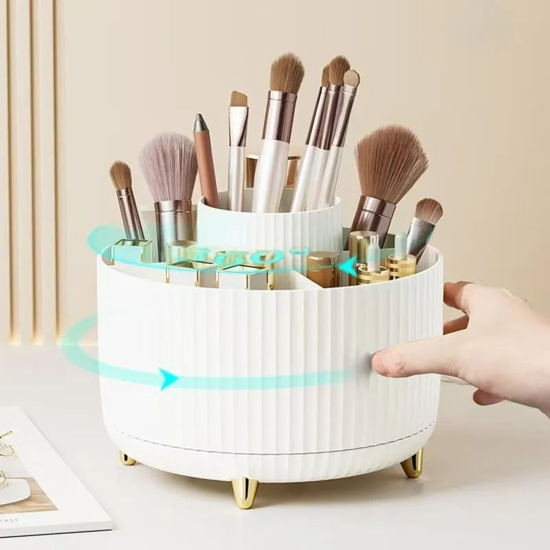 Large Capacity Rotating Cosmetic Storage Rack