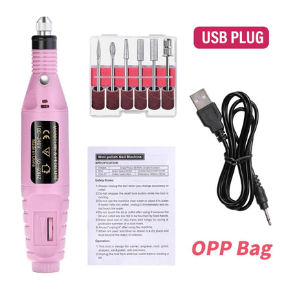 Powerful Electric Nail Drill Machine Set