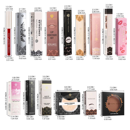 Six-Color Matte Bronze Powder