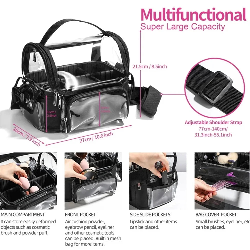 Large-Capacity Professional Makeup Case Organizer