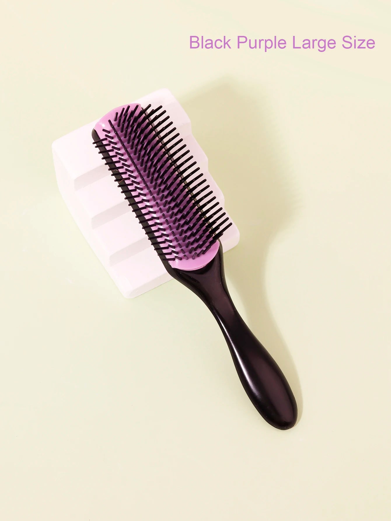 Detachable 9-Row Curly Hair Brush for Wet Detangling Massage