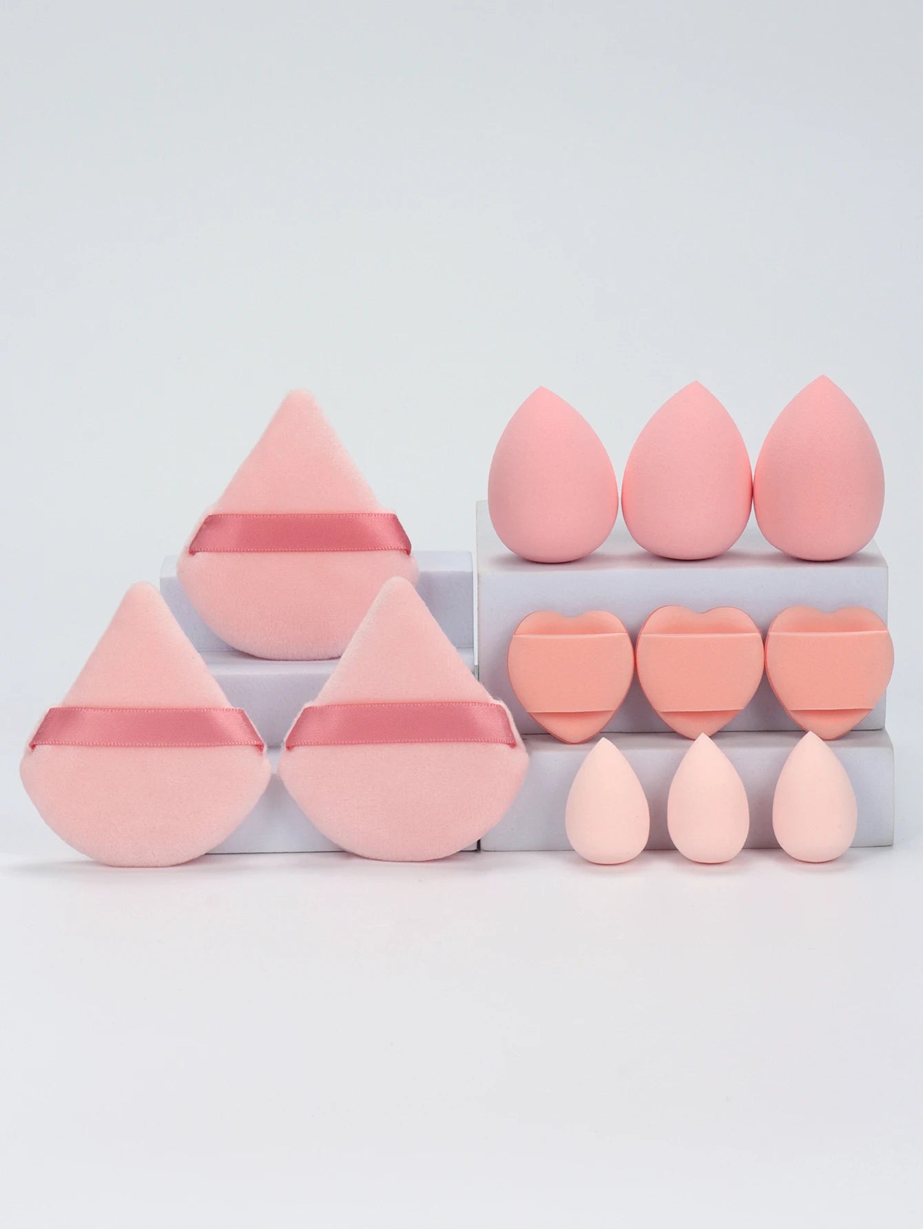 12-Piece All-Purpose Makeup Sponge and Puff Set
