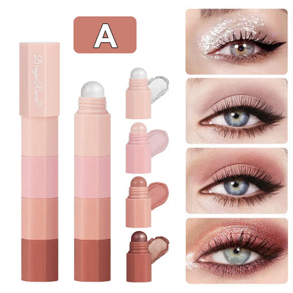 4-Color Waterproof Lazy Eyeshadow Pencil Set