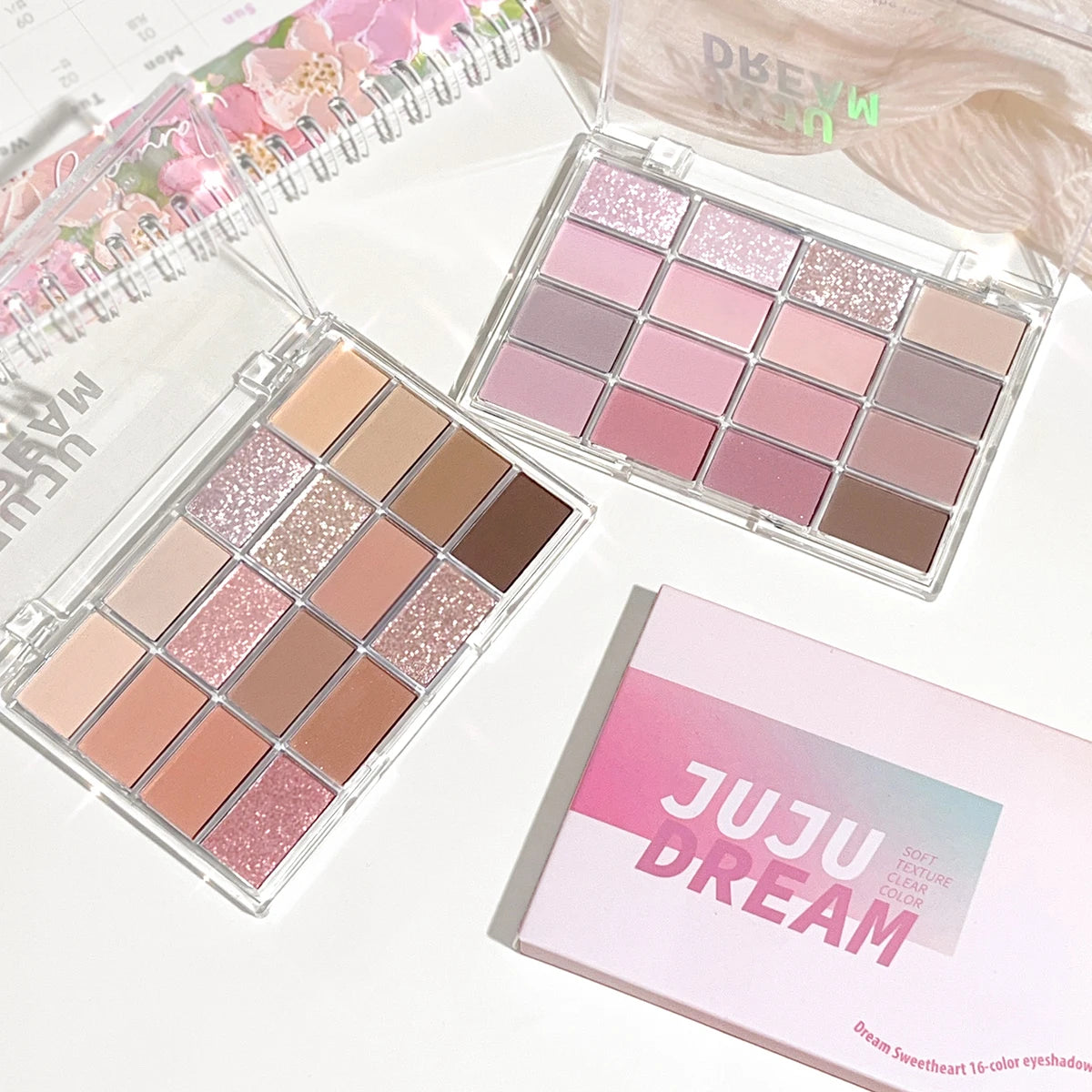 16-Color Pearlescent Matte Eyeshadow Palette