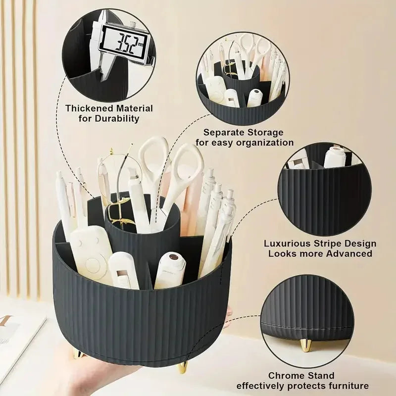 360° Rotating Makeup Brush Holder