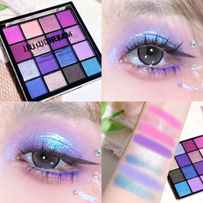 Sixteen-Color Fantasy Eyeshadow Palette