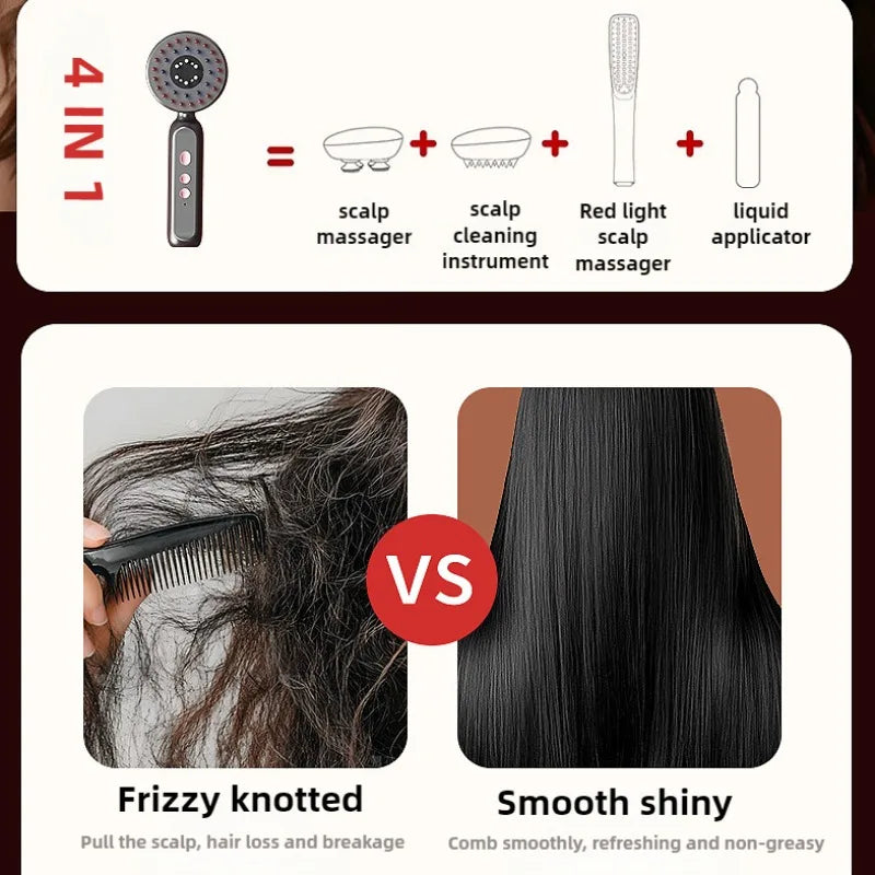 Electric Red-Light Scalp Massage Comb