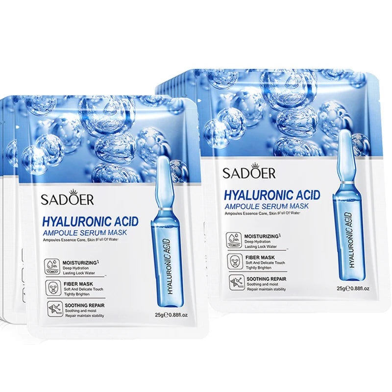 24K Gold Vitamin C and Hyaluronic Acid Facial Mask Set