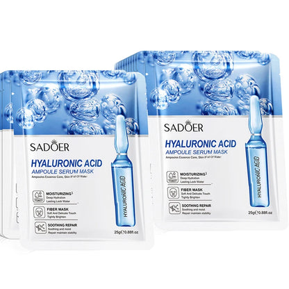 24K Gold Vitamin C and Hyaluronic Acid Facial Mask Set