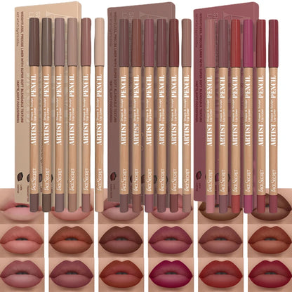 Ultra-Fine Waterproof Matte Lip Liner Set