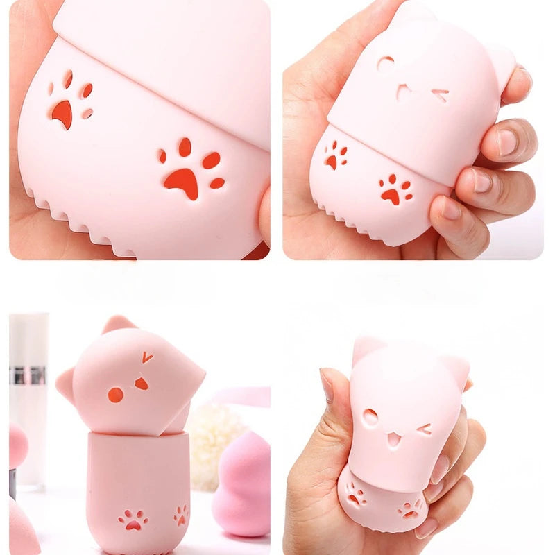 Soft Silicone Makeup Sponge Holder