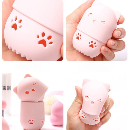 Soft Silicone Makeup Sponge Holder