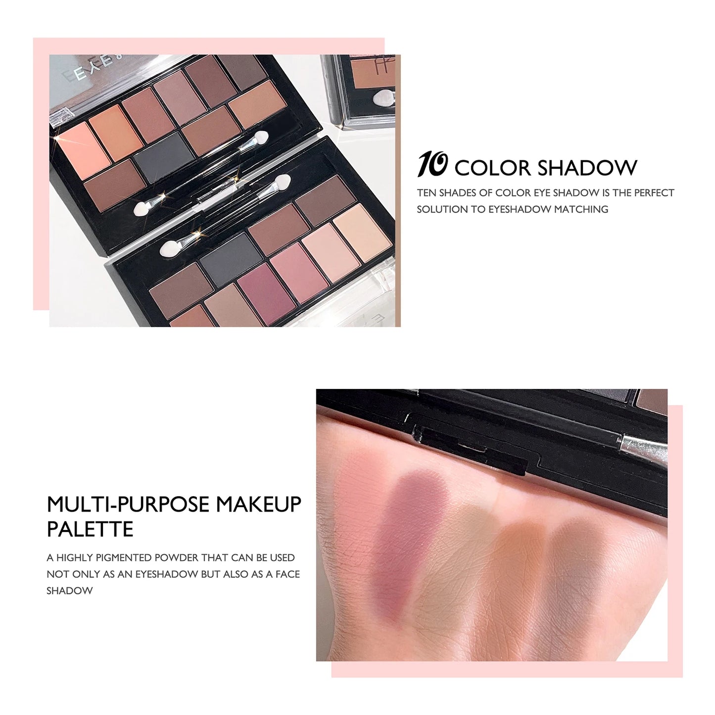 Ten-Color Nude Eyeshadow Palette