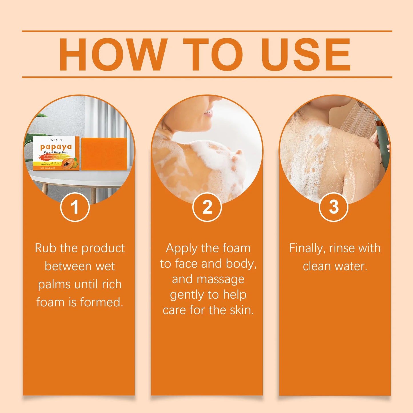 Papaya Turmeric Exfoliating Brightening Soap