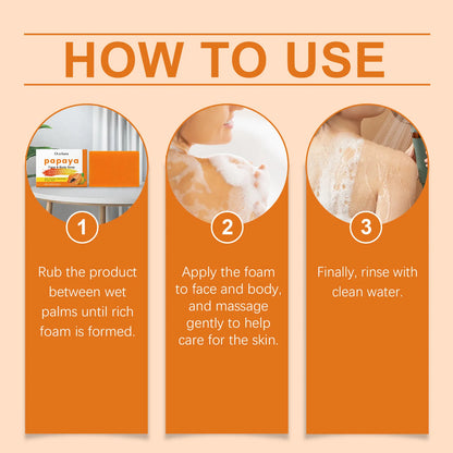 Papaya Turmeric Exfoliating Brightening Soap