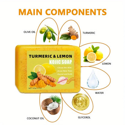 Lemon Turmeric Kojic Acid Soap Set