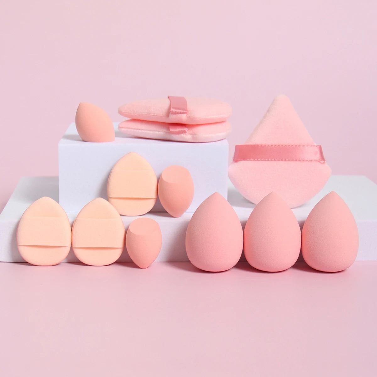 12-Piece All-Purpose Makeup Sponge and Puff Set