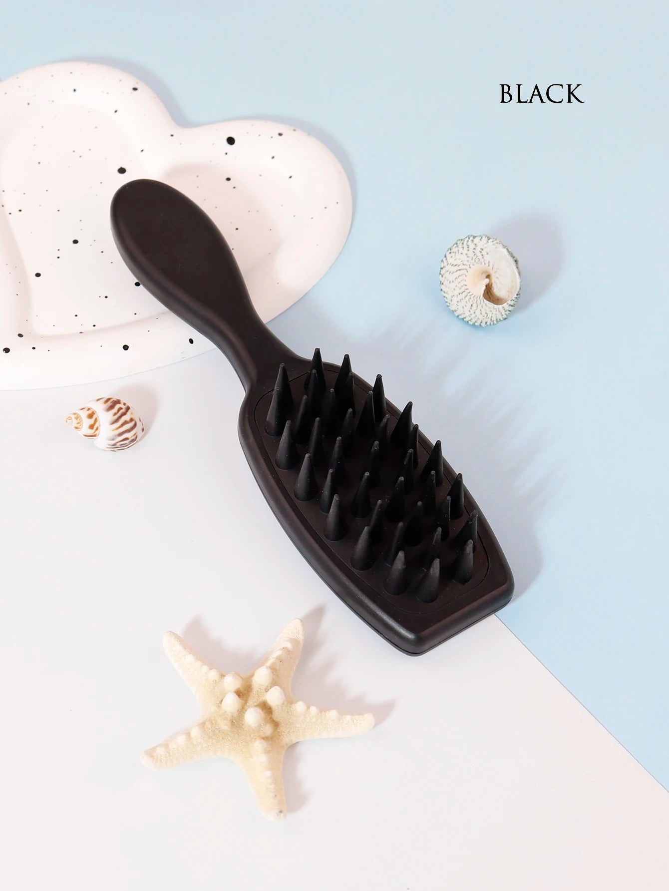 Long-Handled Silicone Scalp Massage Shampoo Brush