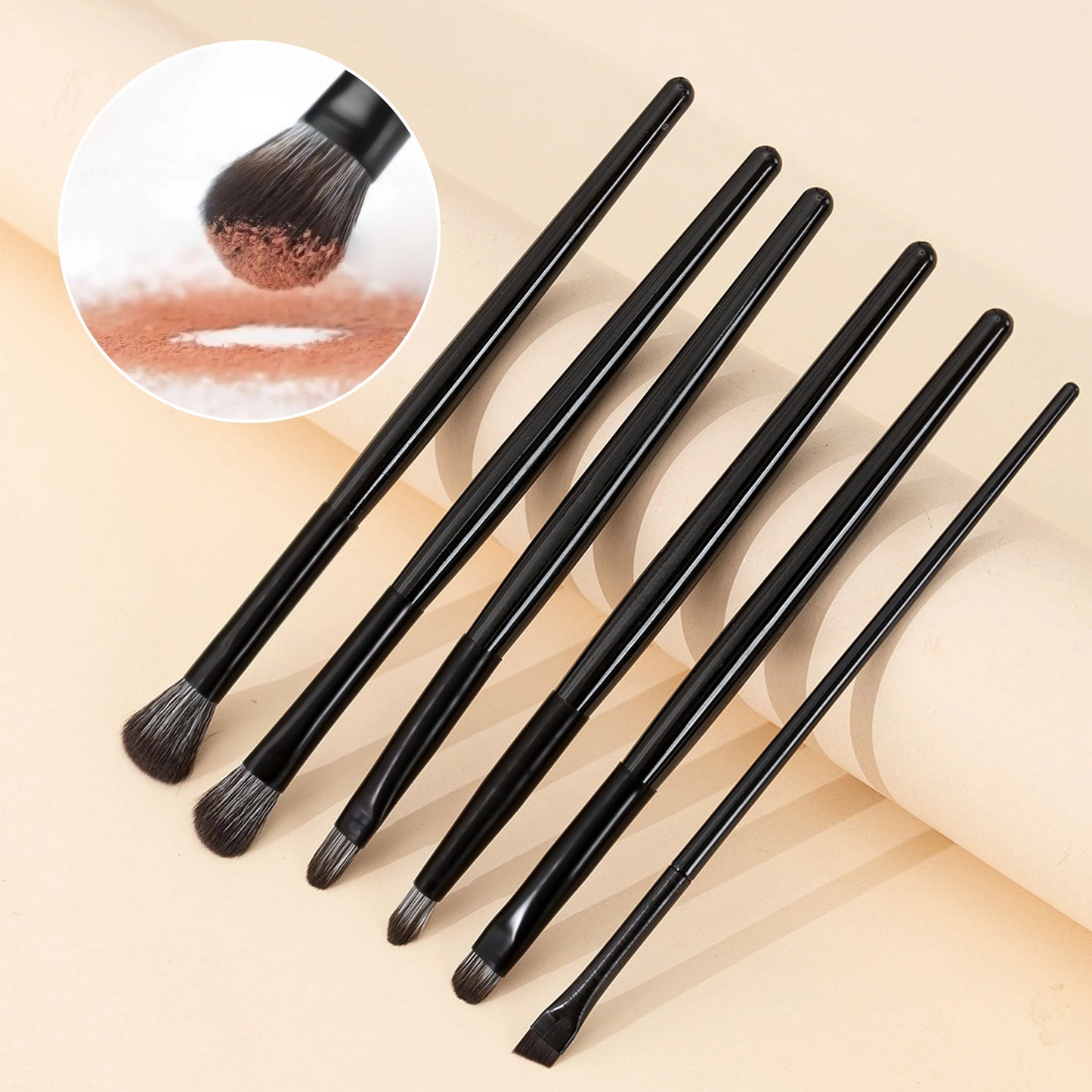 Six-Piece Professional Soft Eye Makeup Brush Set