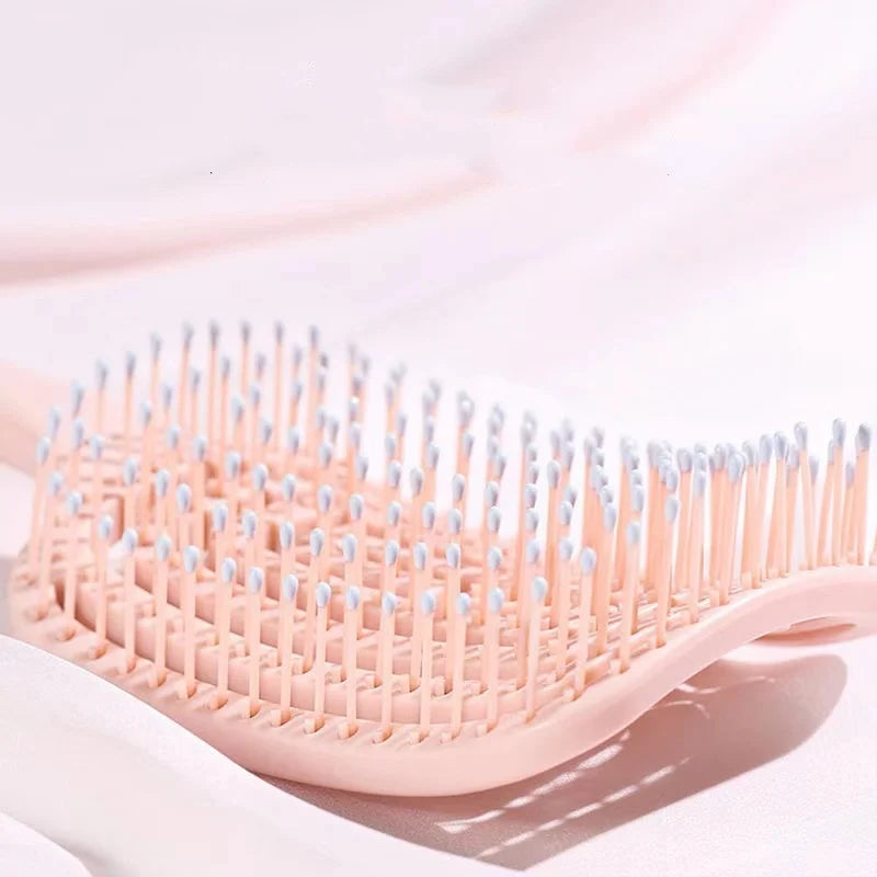 Elastic Hollow Hair Brush