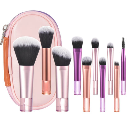 Mini Travel Makeup Brush and Puff Set