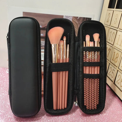 Waterproof Double-Zipper Makeup Brush Storage Bag
