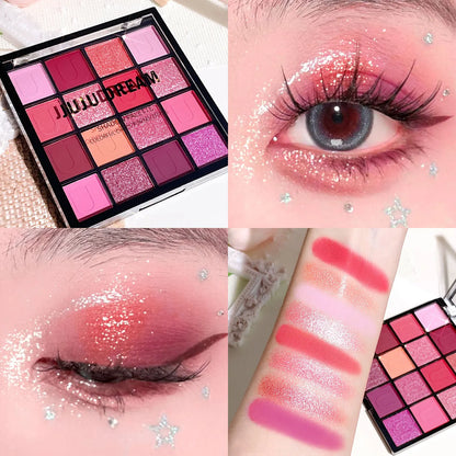 Sixteen-Color Fantasy Eyeshadow Palette