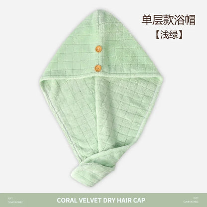 Microfiber Quick-Dry Hair Wrap Towel Turban