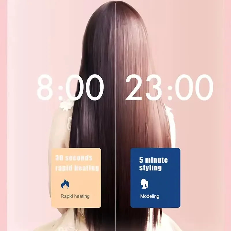 Electric Hot Comb Straightening Brush